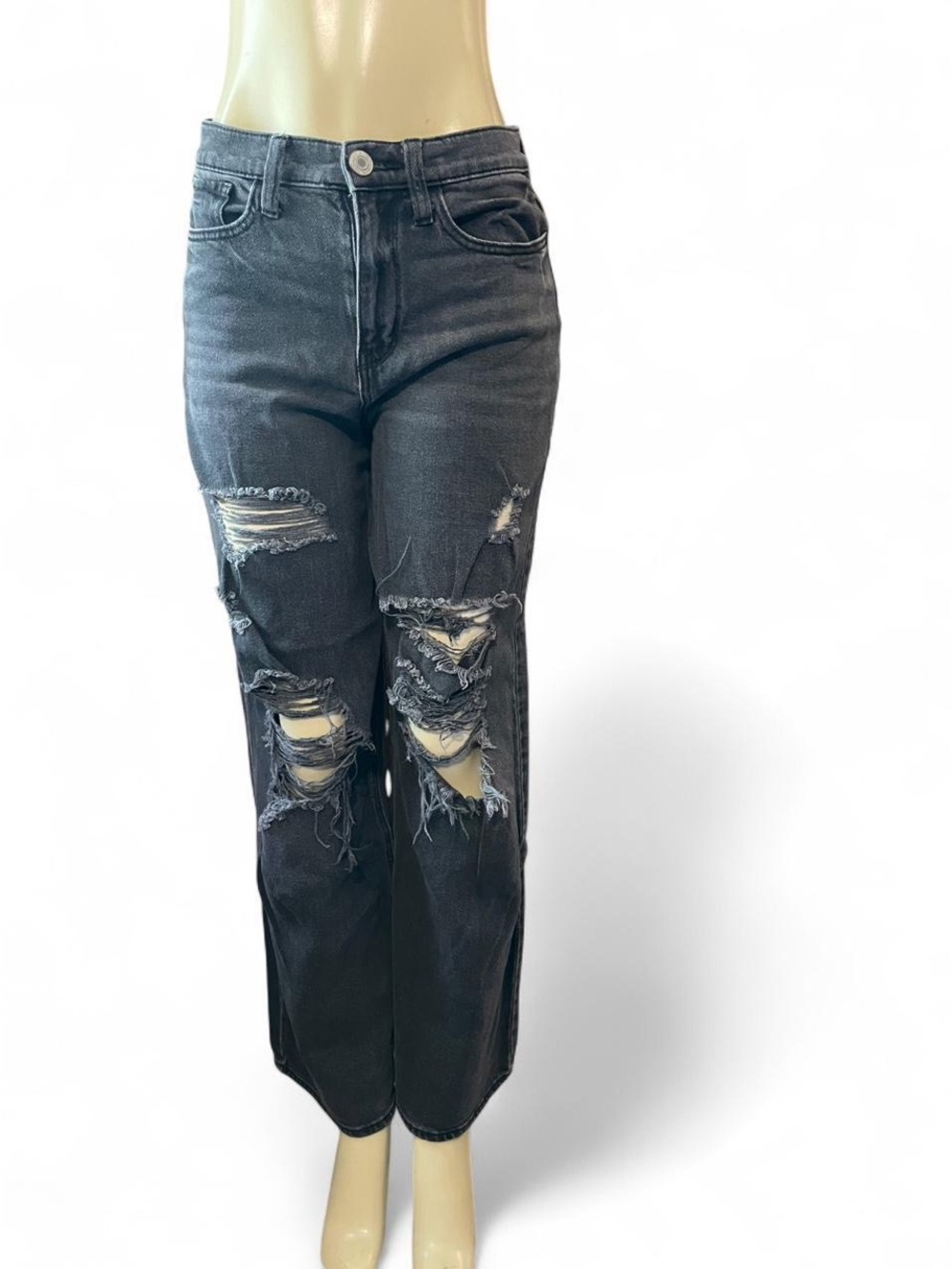 SO Black Distressed wide Leg Women’s Jeans